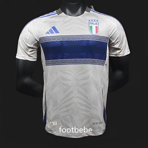 Maillot Match Italie Versace 2024 Blanc .